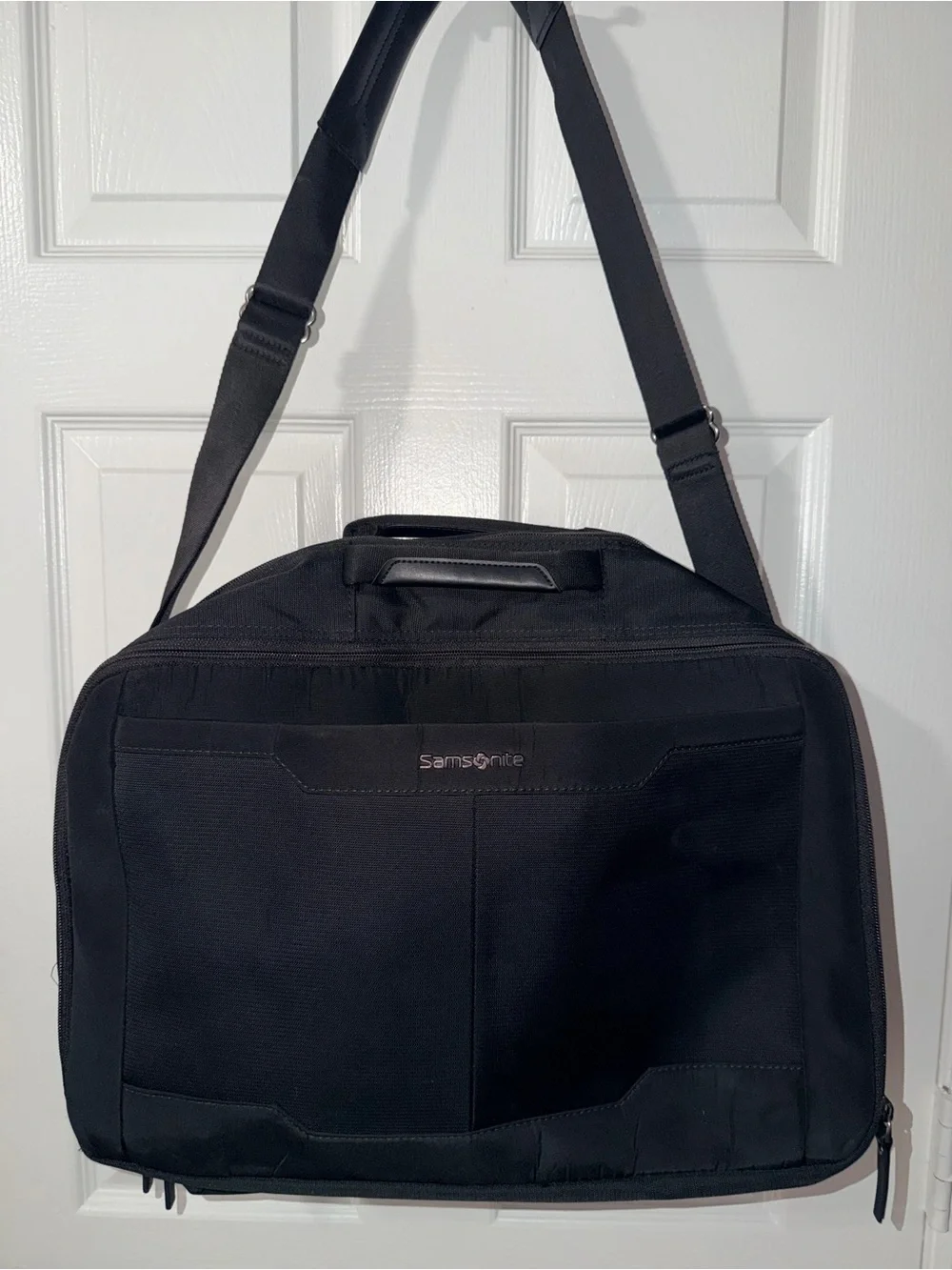 Samsonite Pro Black Recyclex Business Travel Briefcase Messenger Laptop Bag